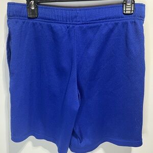 Champion Kids Blue Mesh Gym Athletic Shorts Boys Size 8-10 Medium